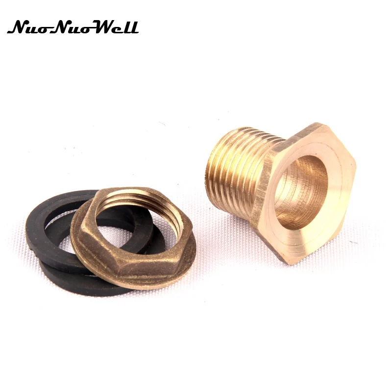 

1pcs NuoNuoWell Copper 1/2"(20mm) Waterproof Hose Pipe Connector for Aquarium Fish Tank Joint Water Tank Pipe Adapter Parts