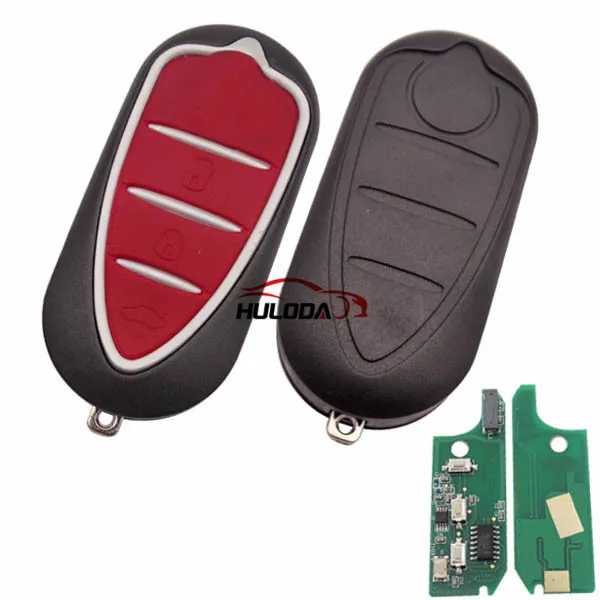 

For (M.Marelli BSI System) Alfa ROMEO:Giulietta 3 button remote key PCF7946AT-433mhz key profile:SIP22 the PCB is original