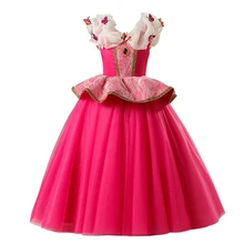 Princess Girls Formal Dress For Wedding Evening Children Party Pageant Long Gown Kids Dresses For Girls Clothes 3-7Y little girl party dress ball gowns for children girls pageant gown dresses bridesmaid formal clothing kids pink princess clothes