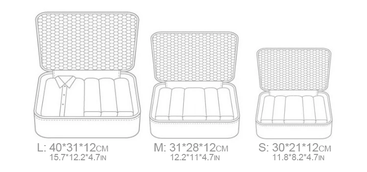6 шт. дорожная сумка для мужчин и женщин, одежда, нижнее белье, бюстгальтер, упаковка, куб, органайзер для багажа, сумка, семейный шкаф, разделитель, сумка-Органайзер