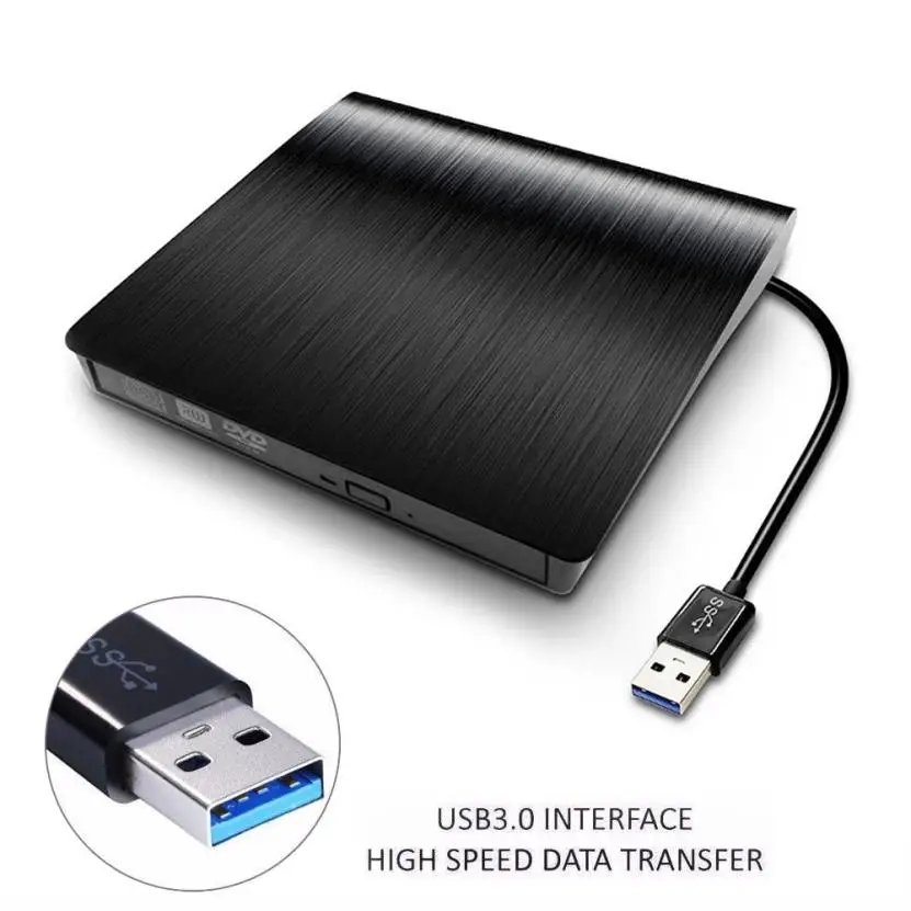 

HIPERDEAL New Slim External USB 3.0 DVD RW CD Writer Drive Burner Reader Player For Laptop PC 18Apr16 Drop Ship F