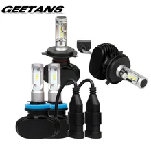 GEETANS H4/H7/H11/H13/9005 (HB3)/9006 (HB4) P13 LED Farol do carro Único/Hi-Lo Feixe Auto Levou Farol Luz de Nevoeiro Lâmpada 8000LM 6500 K