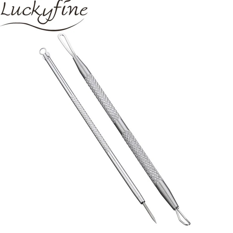 

2PCS Face Cleansers Acne Removal Needles Blackhead Comedone Acne Pimple Blemish Extractor Remover Skin Care Tool Maquiagem