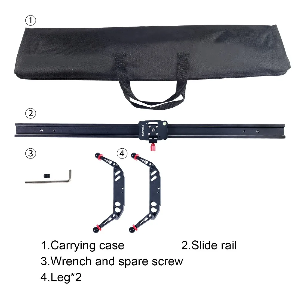 ASHANKS 100 см/39,37 ''ползунок для камеры из алюминиевого сплава демпфирующий ползунок трек видео стабилизатор рельсовый ползунок для DSLR или видеорегистратор