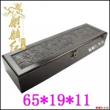 Kylin rosewood crafts high-end painting calligraphy and painting box packing box ebony box large collection of the “scholar’s fo