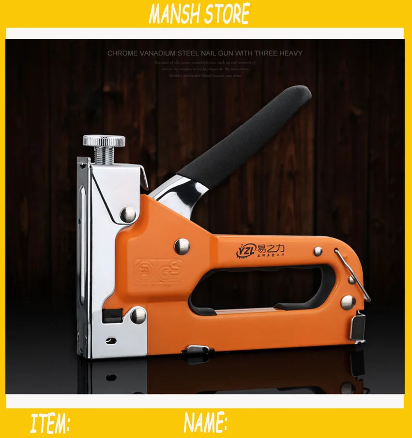 Multitool Nail Staple Gun Furniture Stapler For Wood Door Upholstery