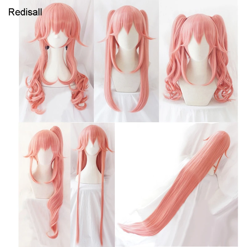 

Fate Grand Order EXTRA Tamamo no Mae Cosplay Wig Curly Ponytail Caster Role Playing Long Straight Adult Synthetic Hair