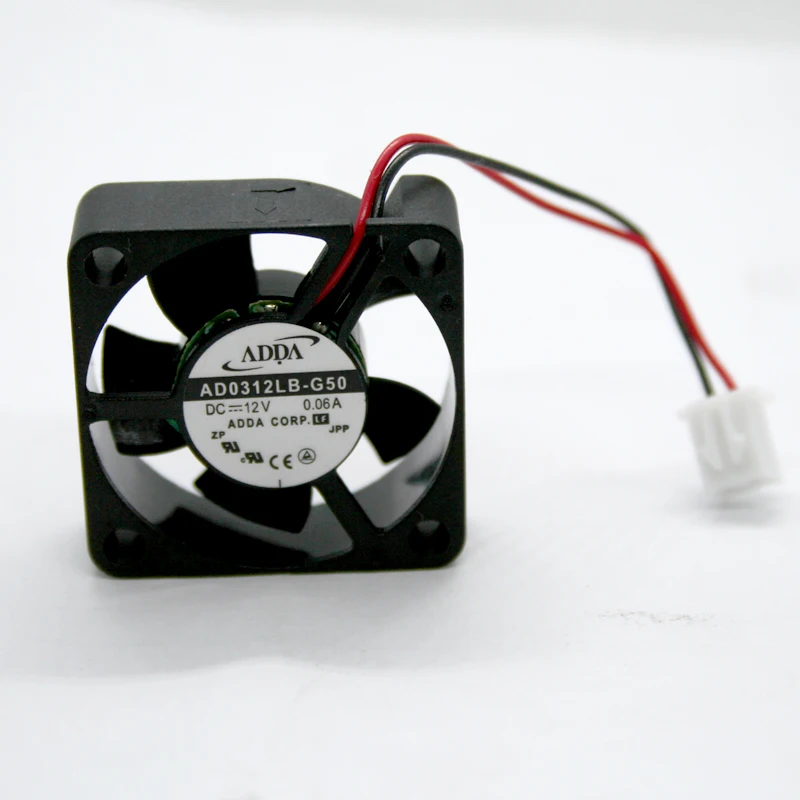 ADDA AD0312LB-G50 3010 3 см DC 12 В 0.06A бесшумный миниатюрный охлаждающий вентилятор с двумя