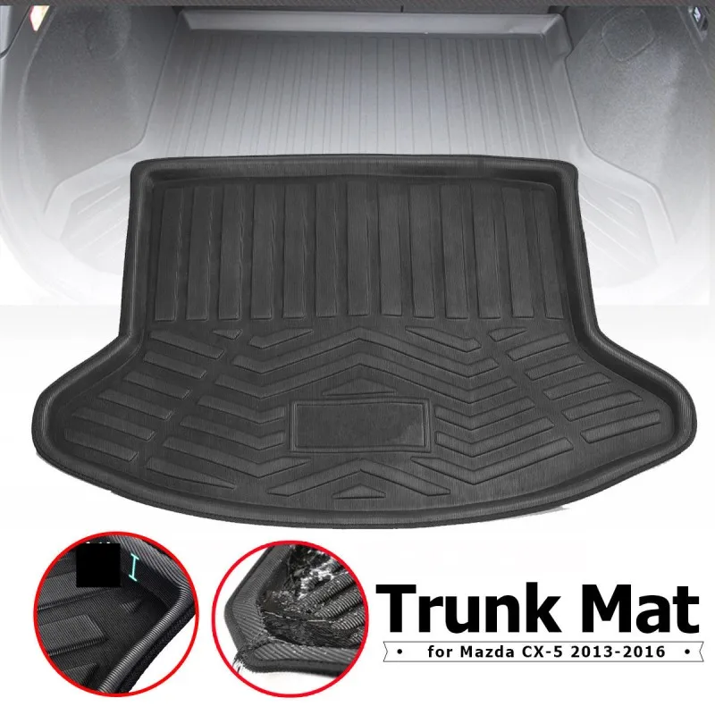 

Black Car Rear Trunk Boot Mat Cargo Liner Floor Tray For Mazda CX-5 CX5 2013-2016 2017 2018