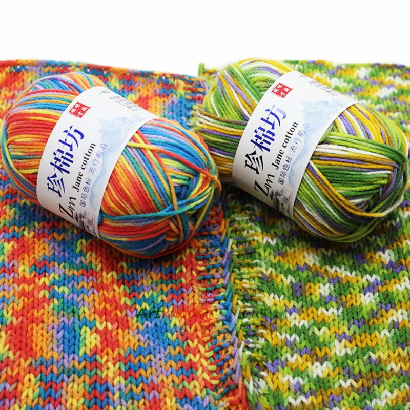 10 шт. пряжа для вязания крючком Органическая чесаная меланжевая пряжа для вязания lanas para tejer a crochet alpaca 4ply
