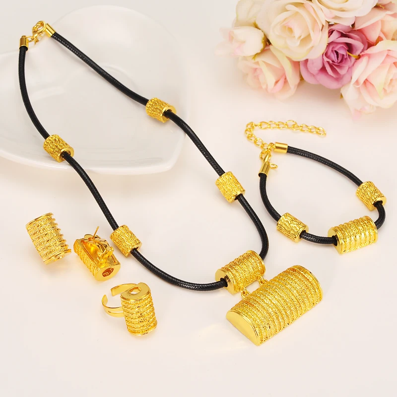 Gold-Color-New-Ethiopian-Jewelry-sets-soft-rope-for-Women-Africa-Fashion-bridal-Wedding-jewelry-sets (3)
