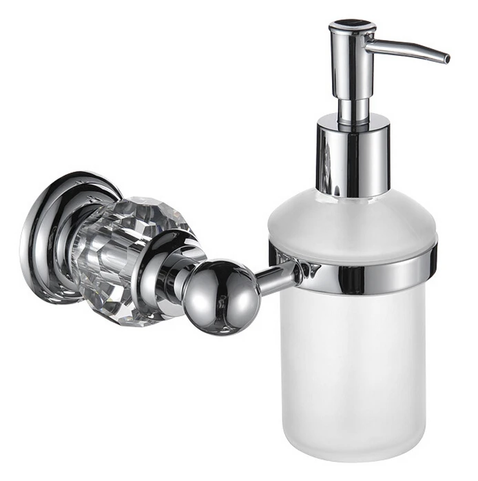 Free shipping chrome crystal Soap Dispenser /Bathroom Accessories Soap