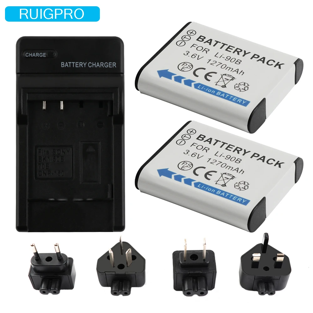 

2X LI-90B LI 90B LI90B LI-92B Camera Battery+LCD USB Charger for Olympus XZ-2,SH-50,SH-1,SP-100,Tough TG-1,TG-2,TG-3,TG-4,TG L20