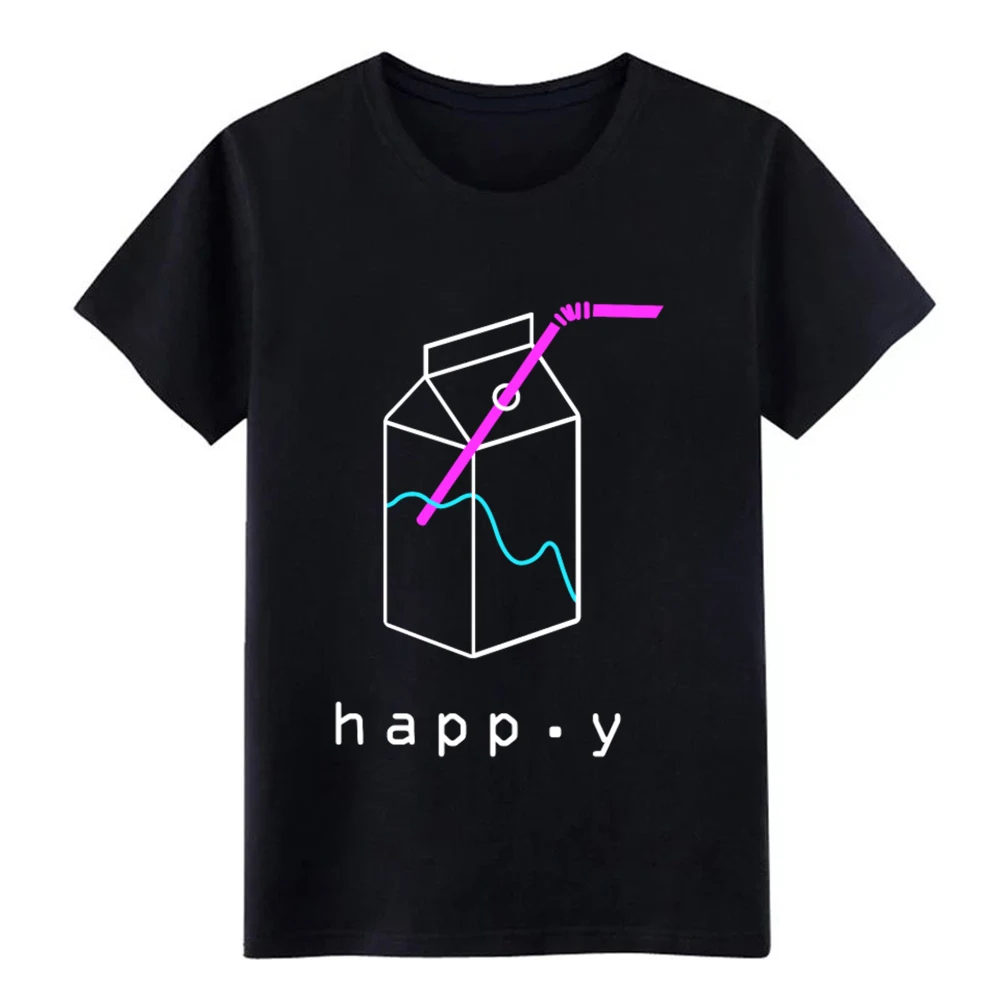 

Happy Aesthetic Vaporwave t shirt Customized Short Sleeve Round Collar Pattern Fitness Comfortable Spring Autumn Family shirt