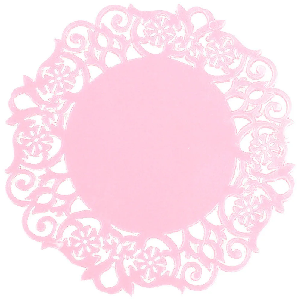 Кружева цветок Doilies Силиконовые Coaster чашки чая коврики коврик изоляционные