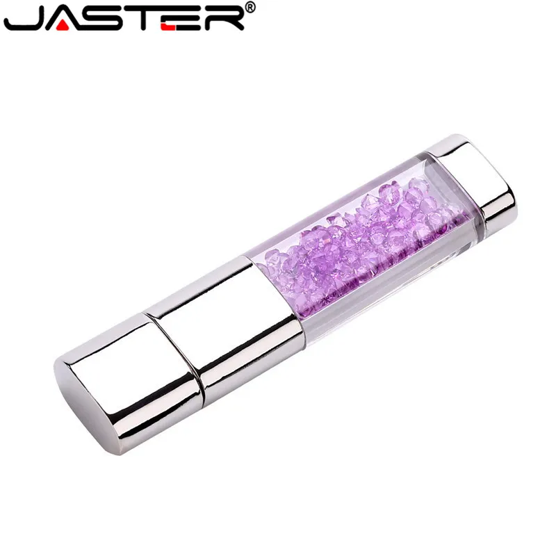 Бренд JASTER, новинка, Кристальные элементы, usb флеш-накопители, USB 2,0, флеш-накопитель, u-диск, флешка, 4 ГБ, 16 ГБ, 32 ГБ, 64 ГБ, рождественский подарок