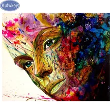 Kufwkey diy фото на заказ Алмазная картина полная дрель сделать ваши собственные мозаичные Стразы картина "цвет мужчины" Алмазная вышивка распродажа