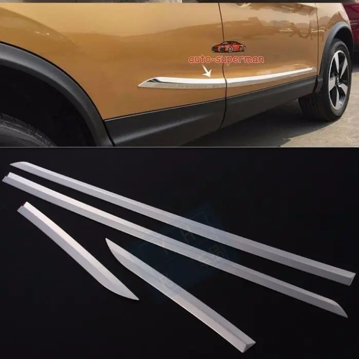 304 S.Steel Side Door Molding Trim Chrome For Nissan Qashqai 2014 2015
