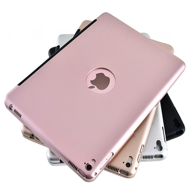 Slim ABS Wireless Bluetooth Case for iPad 6 iPad Air 2 Case Keyboard Kickstand Flip PC Cover for iPad Air 2 keyboard Cover       (2)