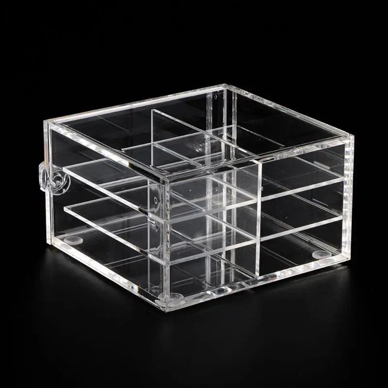 

6 Grids Eyelash Storage Case Makeup Organizer False Eyelashes Holders Extension Tool 12x11.5x7.2cm