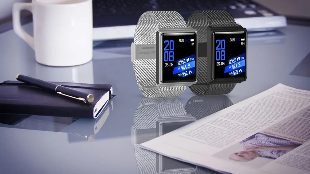 Фокус Смарт N98 красочный экран монитор сердечного ритма браслет кровяное давление фитнес-трекер Смарт-браслет спортивные часы браслет