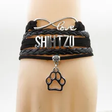 Тцу браслет собак амулет лапа тцу браслеты с изображением Air Force MOM модный браслет для собак