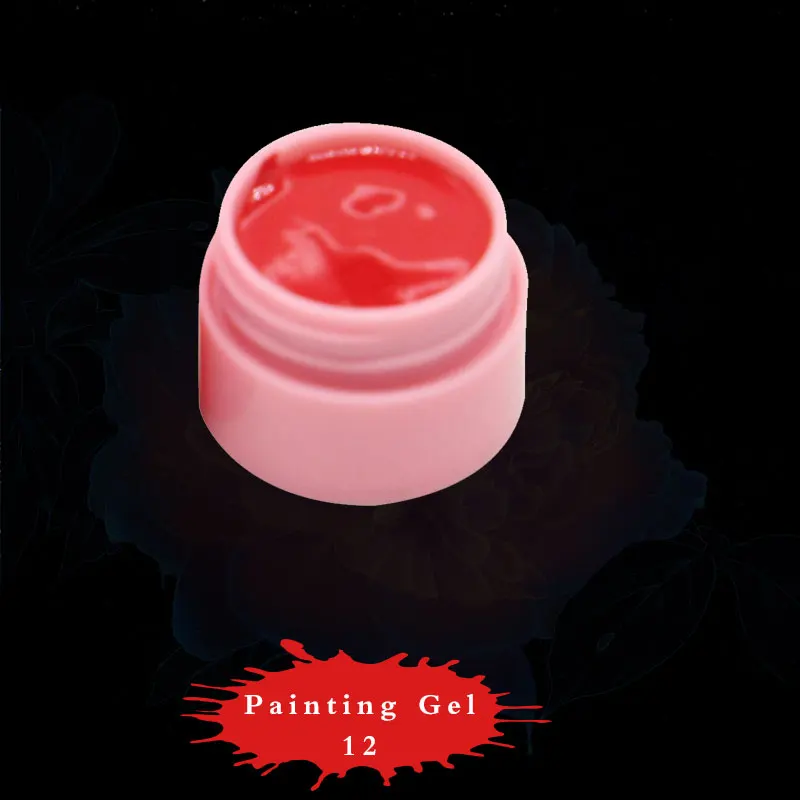 Роскошный палец 1 шт. краска гель для ногтей УФ-цветной нарисованной линии 2.5D резные моделирование скульптура ногти "сделай сам" краска красота женщина макияж - Цвет: Painting Gel 12