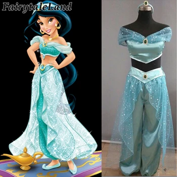

2017 Aladdin and the Magic Lamp Princess Jasmine cosplay costume Princess Jasmine costume adults halloween costume for women