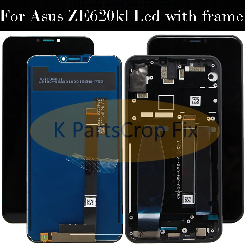 ЖК дисплей 6 2 дюйма для Asus ZE620KL с рамкой сенсорный экран дигитайзером в сборе Zenfone 5
