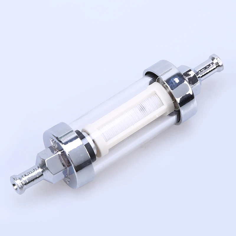 Buy 1/4 Motorcycle Chrome Plated Clear Inline Short