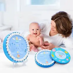 Footprint Handprint Baby Newborn Memory Commemorative Gifts Souvenir Children Storage Box Case Colorful Decoration Home Craft Footprint Handprint Baby Newborn Memory Commemorative Gifts Souvenir Children Storage Box Case Colorful Decoration Home Craft
