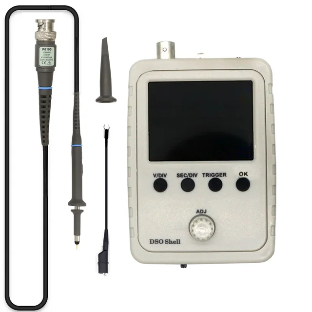 Special Price DSO Shell (DSO150) Digital STM32 Oscilloscope Fully Assembled with P6020 BNC standard probe Orignal Tech