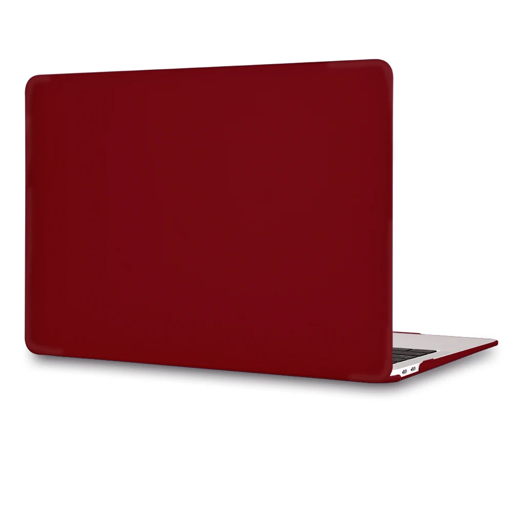 Жесткий пластиковый Чехол Redlai для MacBook Air 13 A1932 Pro retina 13 15 16 дюймов Сенсорная панель A2141 чехол для клавиатуры+ Защитная пленка для экрана - Цвет: Wine Red