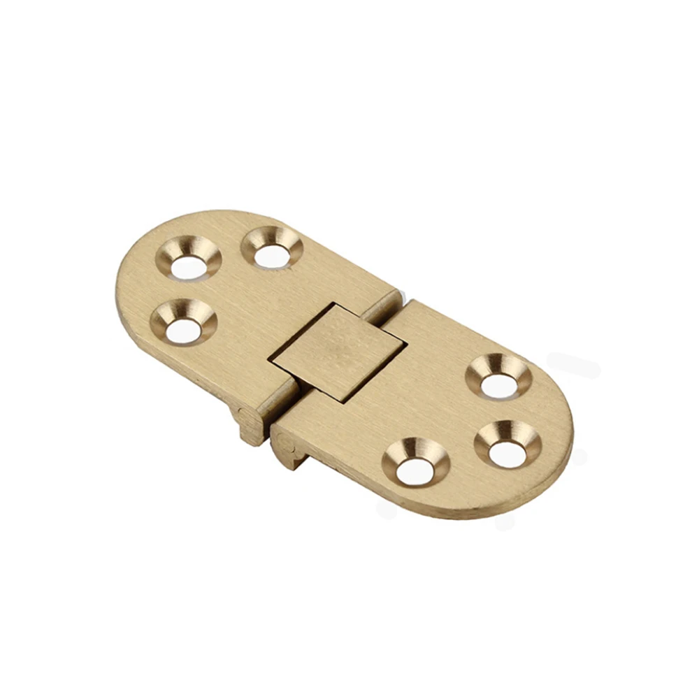 

Copper semi-circular folding hinge thickening countertop hinge 180 degree flap hinge round table hinge
