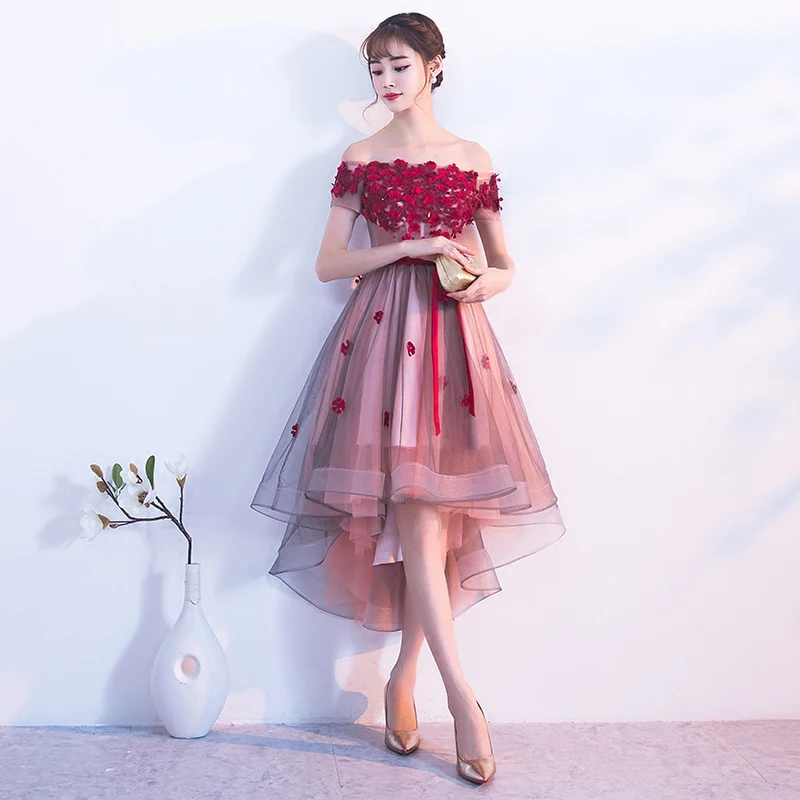 

Sweet Flower Women Elegant Evening Dress Office Business Gowns Noble Slim Short Sleeve Cheongsam Royal Princess Backless Qipao