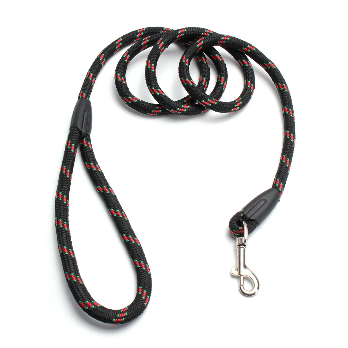 Поводок для собак, крепкий нейлоновый поводок длиной 120 см, 3 цвета, безопасный поводок для прогулок, тренировочный поводок для маленьких и больших собак, прочный поводок - Цвет: Черный