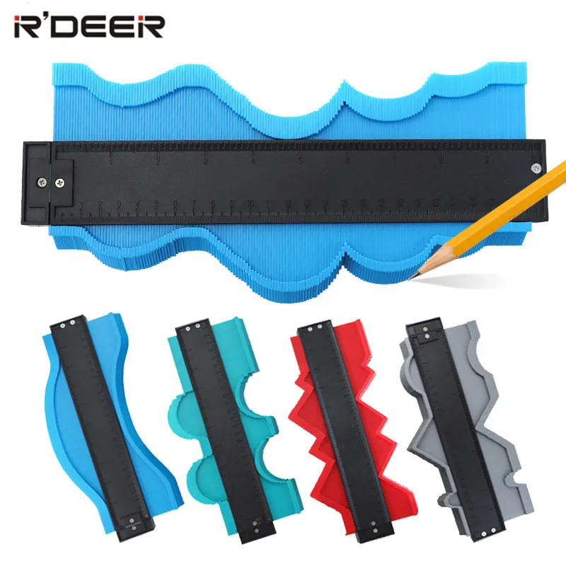 

Profile Gauge 5/10 inch Contour Gauge Duplicator Plastic Inch Metric Profile Ruler For Copying Irregular Shape Wood Marking Tool