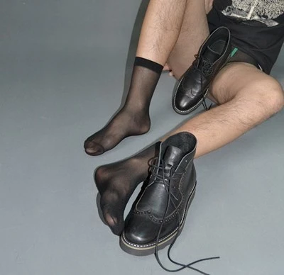 Calcetines de finos para hombre, medias masculinas con succión de de negocios|stockings wedding|stockings glovesstockings tied AliExpress