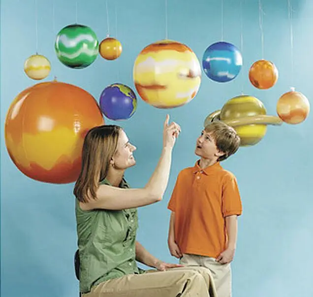 Nine Planets Model Of Solar System Pvc Inflatable Balloon