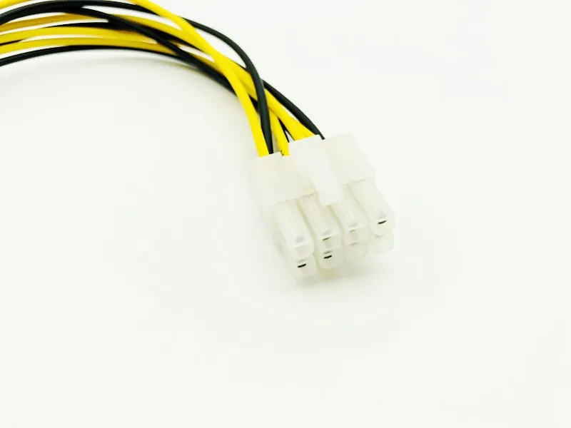 5PCS 20cm ATX 4Pin Female To 8Pin Male EPS Power Cable Adapter CPU Power Supply Converter Cable Convertor For BTC Miner Mining