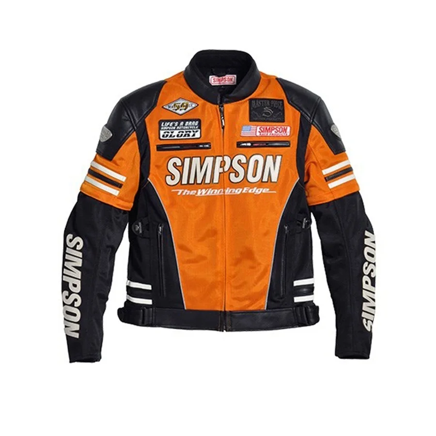 

Free shipping 1pcs Spring Summer Breathable Men Riding Motorcycle Clothing Alloy Shoulder Jacket with 5pcs pad