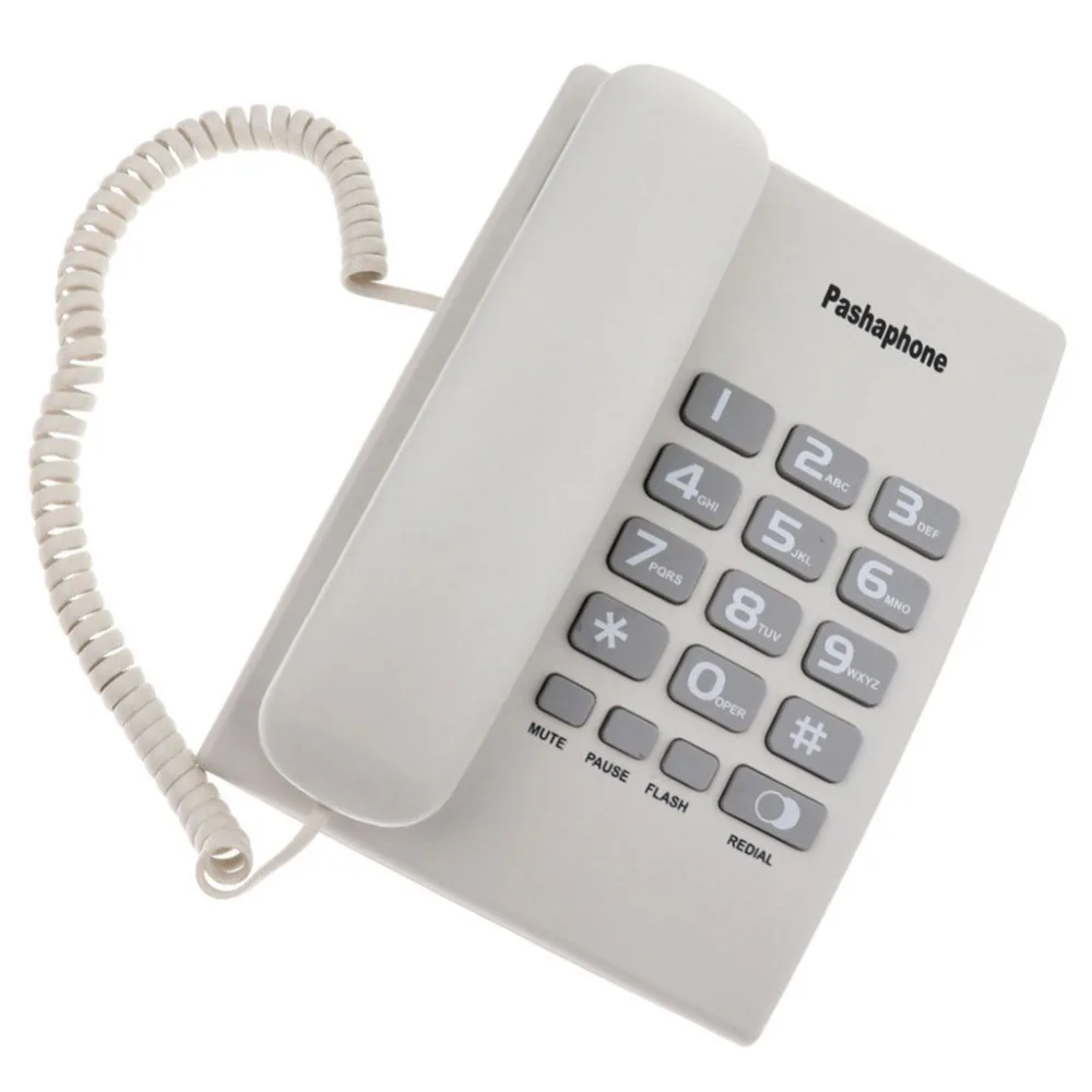 Подвесной Проводной Двойной интерфейс Проводной Домашний офис телефонный звонок Hands-free звонящий с повтором Mute Redial Pause