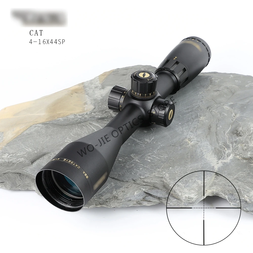 

Hunting BSA OPTICS 4-16X44 Tactical Riflescope Red Green Illuminated Rifle Scope Sniper Optic Sight Hunting Scopes