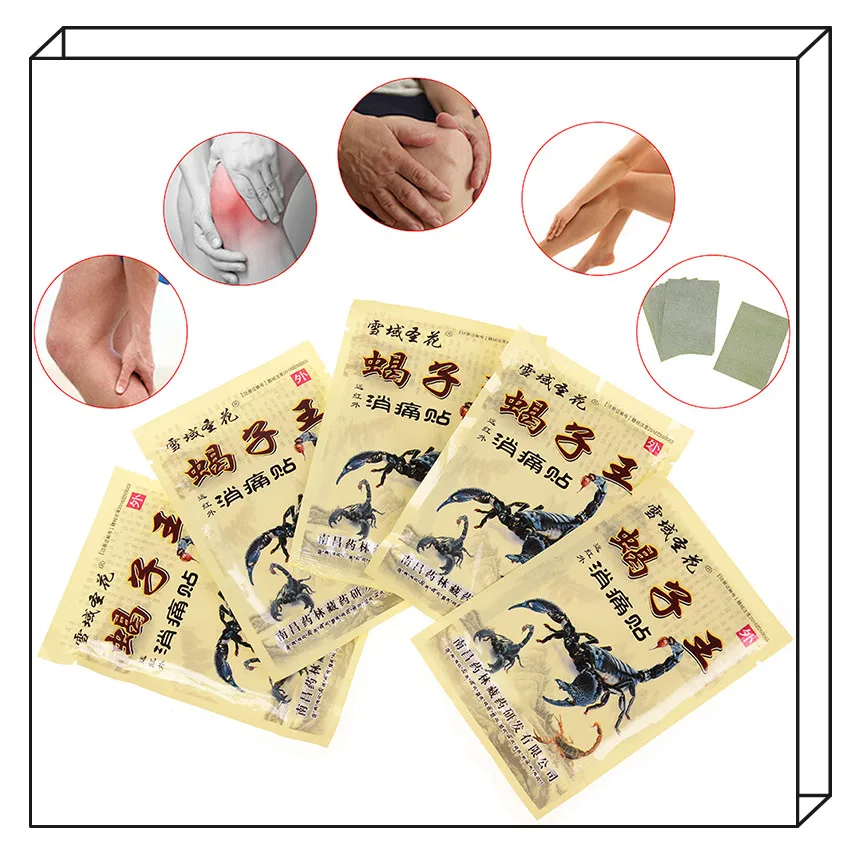 40PCS/8PCS Neck Back Body Pain Relaxation Pain Plaster Scorpion Balm Joint Pain Patch Killer Body Back Relax Massage