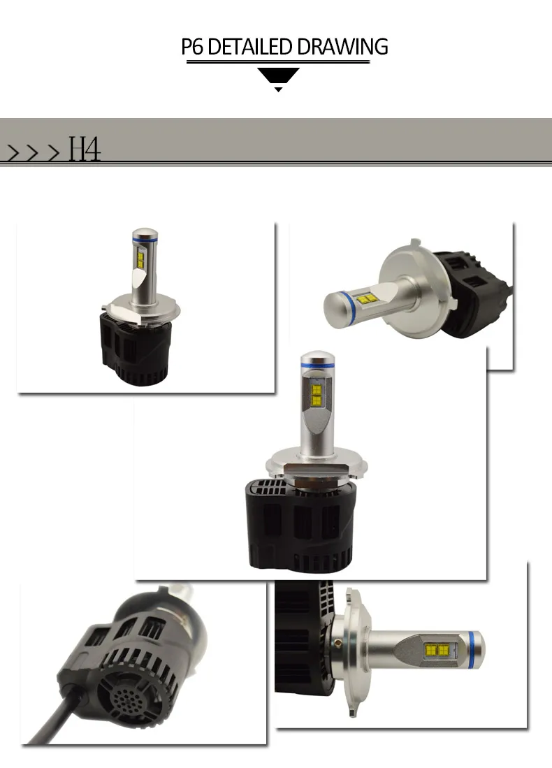 Dianshi 110W 10400LM светодиодный фар Conversion Kit лампочки Canbus H4 H7 H11 9005 9006 H13 D2 D1 HB3 9004 9007