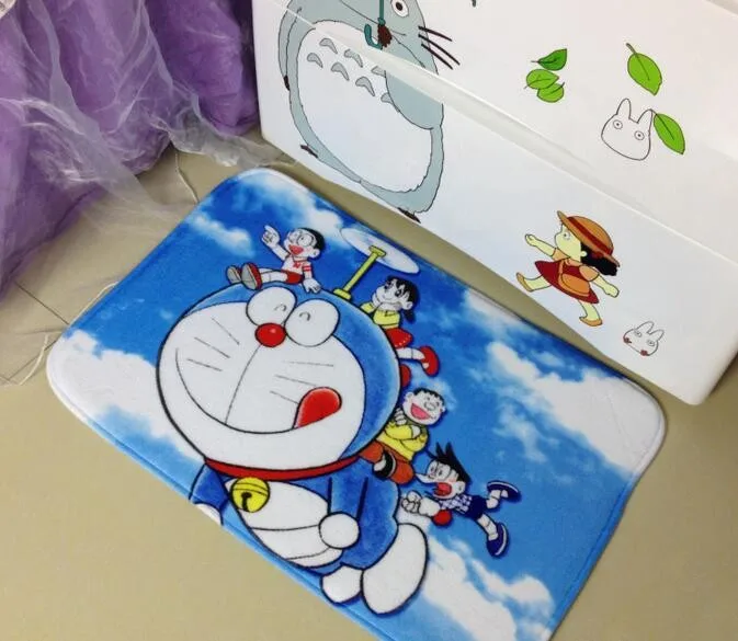 Малый Ковры Doraemon мультфильм синий спальня прихожая коврики коврик Ванная комната коврики