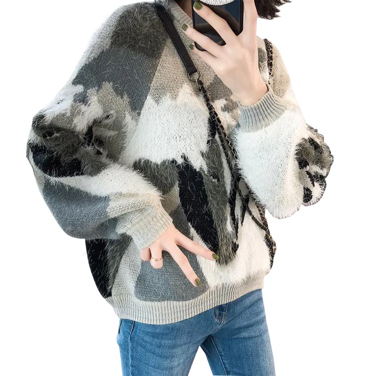 2019 New Three Color Crash Sweater Warm Sleeves Long Sleeved Sweater Casual Commuter Pullovers Fashion Sweater Women 2019 New Three Color Crash Sweater Warm Sleeves Long Sleeved Sweater Casual Commuter Pullovers Fashion Sweater Women