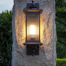 Простая настенная лампа наружная Водонепроницаемая дверная садовая лампа наружная терраса коридор настенная подвесная вилла светодиодная Балконная лампа