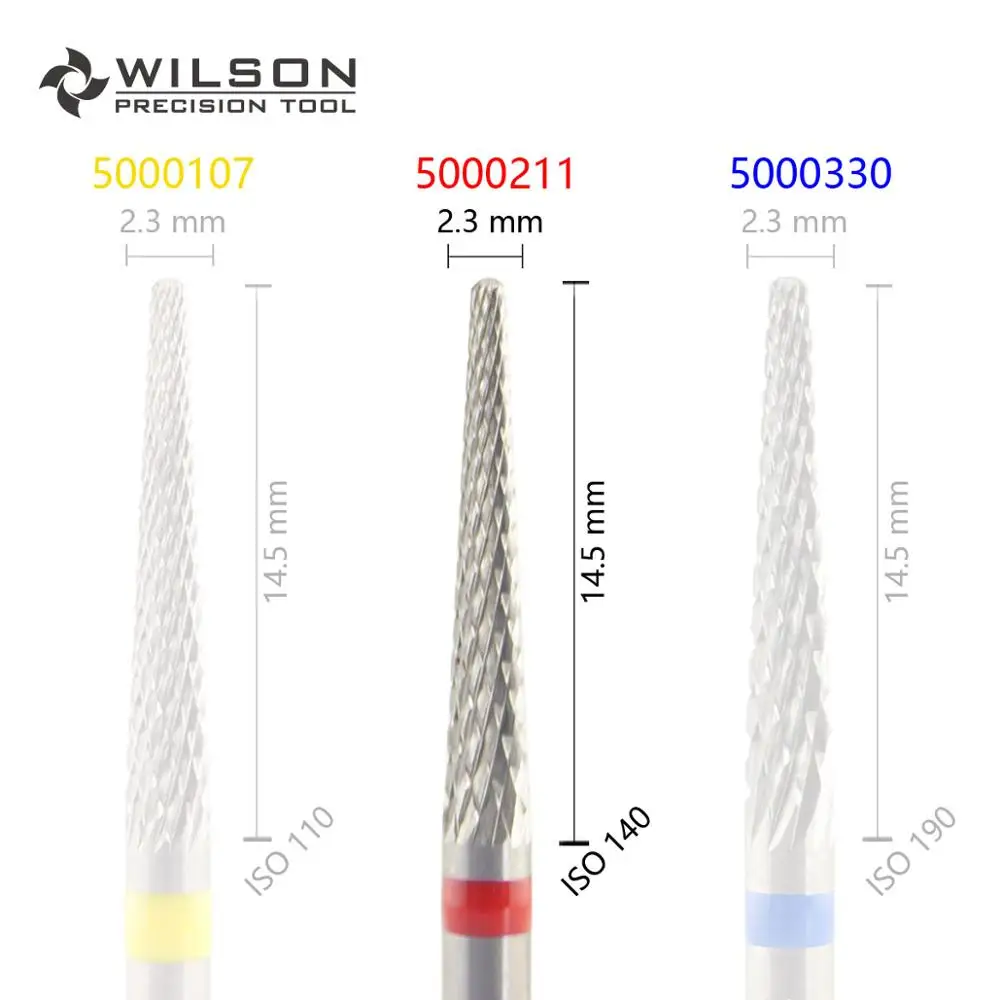 Коническая форма iso 201 023 Cross Cut HP WILSON Tungsten твердосплавные зубные лабораторные боры