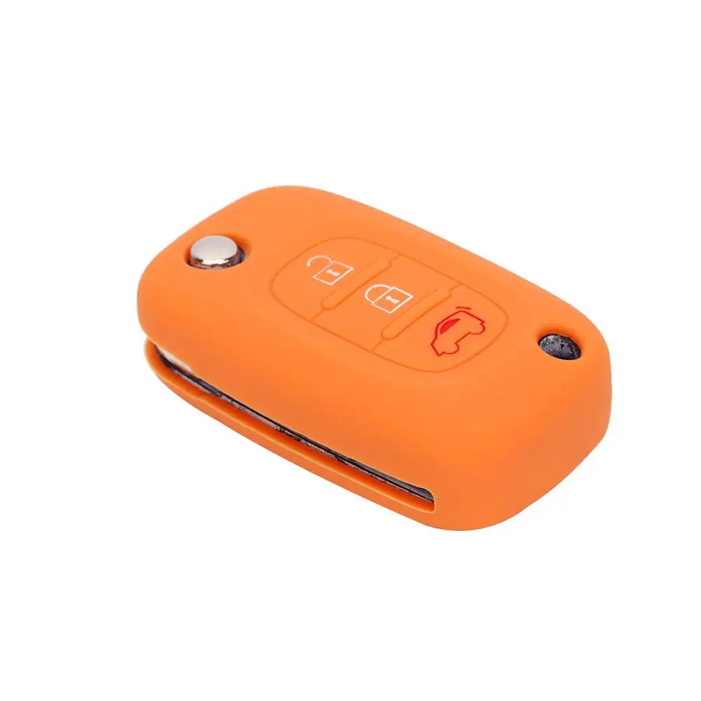 

New 3 Button Car Auto Remote Flip Key Fob Shell Protective Cover Case for Renault